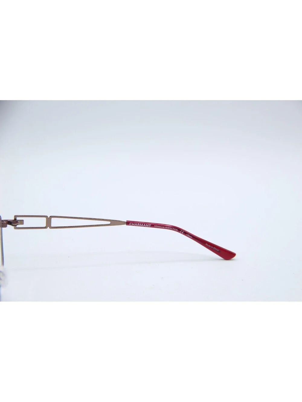 Charmant Titanium Perfection Ch12145 Bu Burgundy Authentic Eyeglasses 52-17